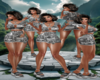 Gray shreds skirt UA