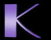 Letter K (purple)