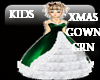 LIL GIRLS GOWN GRN