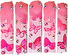 Pink Flutter XL Nails