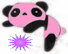 pink and black panda