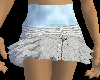 Blue Grey Mini Skirt