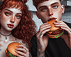 food couple cutout