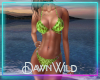 RL Lime WildCat Bikini