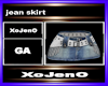 jean skirt