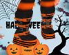 Orange Bat Boots