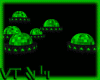 Green Disco UFO Lights