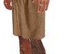 M| brown shorts