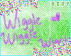 ✞ Wiggle Wiggle Sign