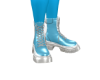 Clear Blue Boots