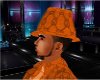 ORANGE  DRESS HAT