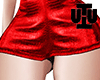 UT^Red Leather Skirt