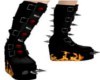 N*Fire/Skull Spike Boots