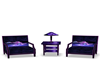 purple chat chairs