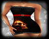 Flaming Skull Mini Dress