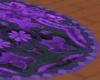 round purple rug