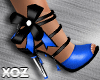 X| Blue bow Heel