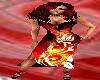FLAMING ROSE GOWN