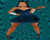 Teal Short Dress