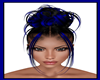 Bun Hairstyle Blue Mix