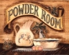 Powder room sign
