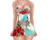 Sequin Cage Floral Dress