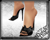 DD Satin Slippers Black