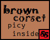 [S~s] Brown Corset