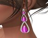purp teardrop earrings