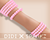 !D! Arm Pearls Pink