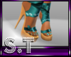 Turquoise Sexy Platform