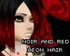 [P] noir & red aeon hair