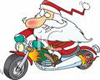 {K}Santa on scooter