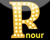R Yellow Letter Lamps
