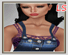 ! Flower  Jeans Overalls
