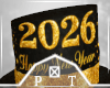 2026 Gold NYE Top Hat