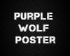 Purple Wolf Poster