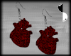 racing heart earrings
