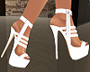 (K) White zipper heels S