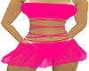 beach dress solid pink