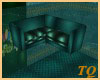 ~TQ~teal corner couch