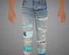 Ma Quilted Patch Jeans