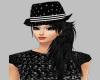 Black Dott Cute Hat&Hair