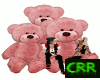 Pale Pink Teddy Family