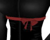 Dark Red Bow Belt