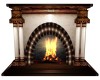 Wood Carved Fireplace