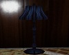 Blue standing lamp