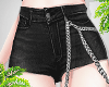 d. chained shorts blk