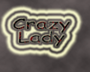 Crazy Lady Sticker