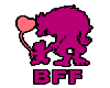BFF Sticker pink